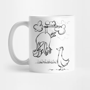 Upside down rooster Mug